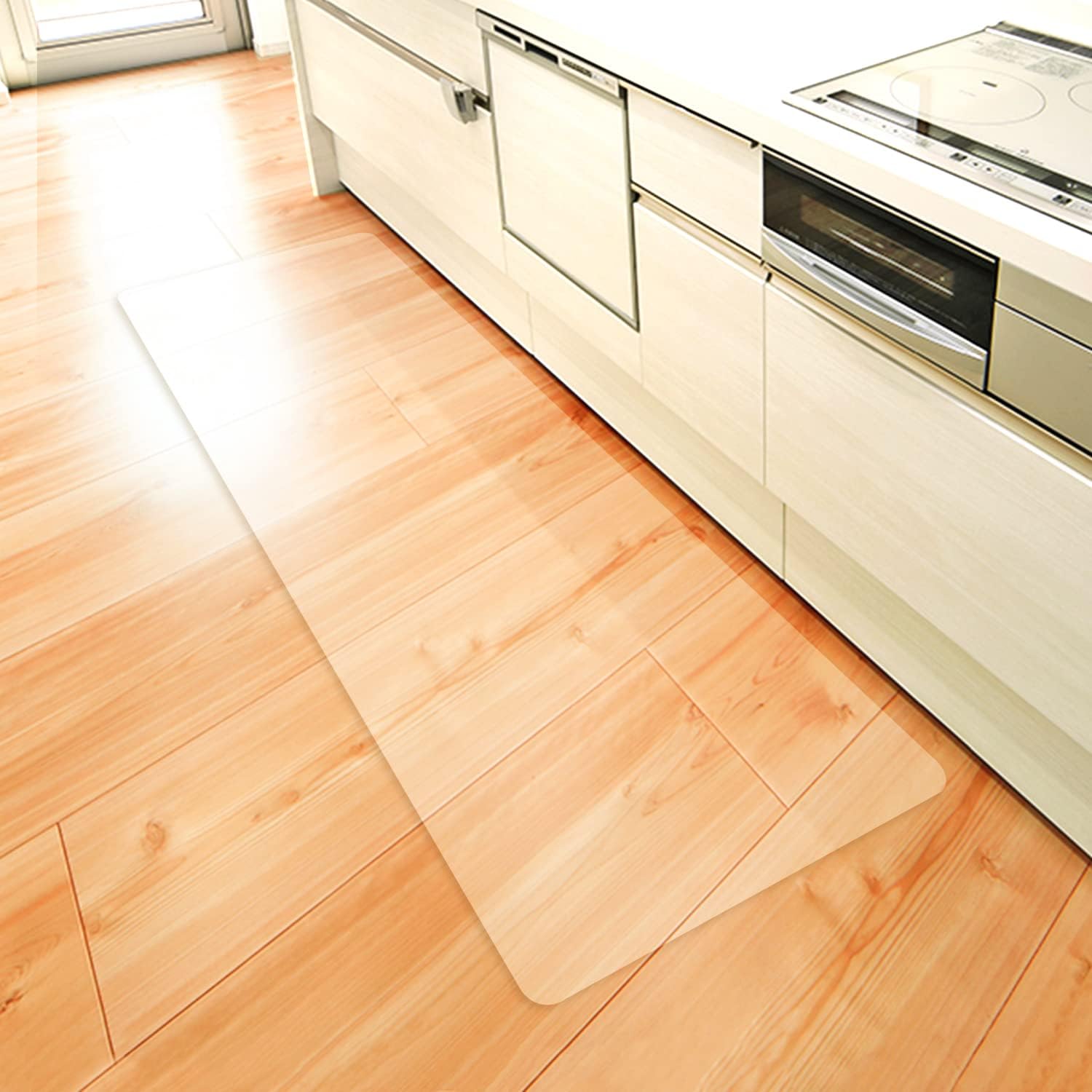 厚手透明キッチンマットで快適調理！Latunaレビューと使い方